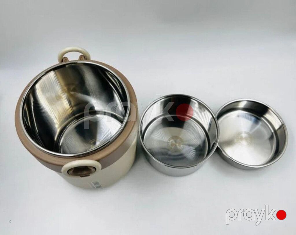 Yemək qabı 3 mərtəbə 1600ml yumru Yemək Qabı 3 Mərtəbə 1600ml Yumru — Məhsulların saxlanması, Bakı (4)