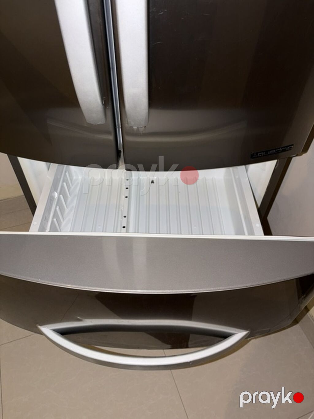 İşlənmiş 4 qapılı Hotpoint Ariston Soyuducu Satılır, rəng - Boz — Soyuducular, Bakı (8)