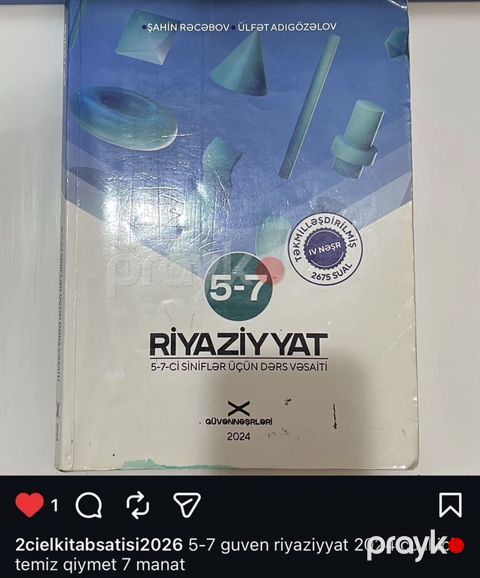 Riyaziyyat 5-ci sinif, 2024 il — Xırdalan