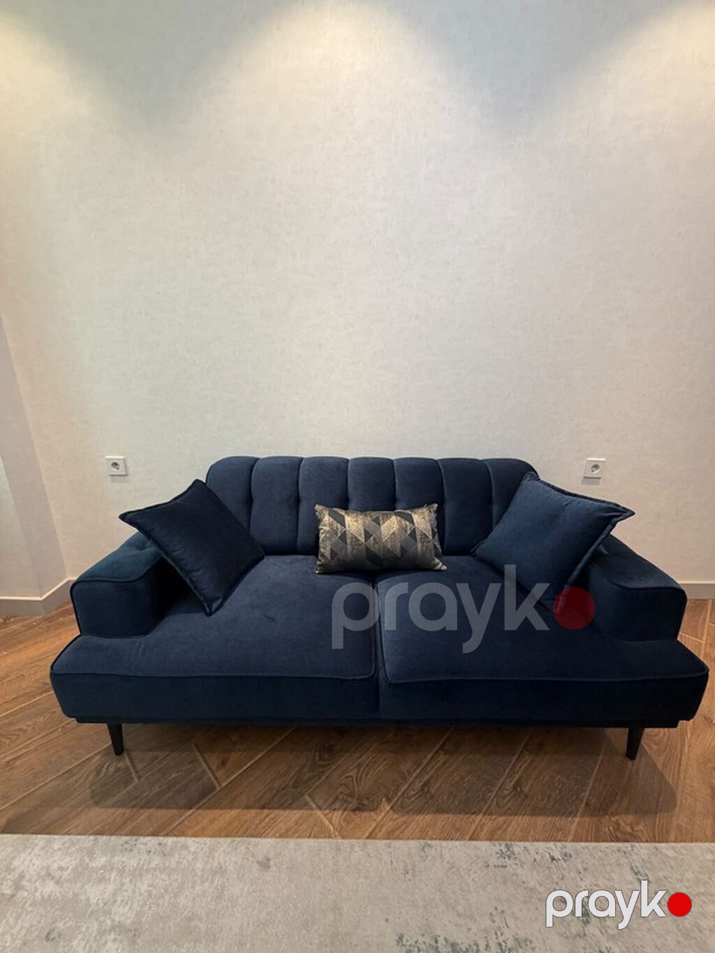 Məhsul: İki nəfərlik yumşaq divan - Rəng: Tünd göy (navy) - Material — Divanlər, Digah (6)