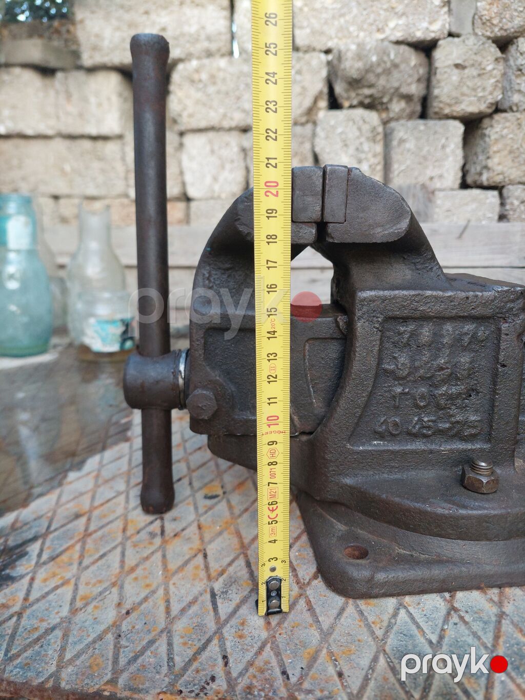 Dəzgah üçün mexaniki məngənə - Material: tökmə dəmir gövdə, polad — Əsin və kemlər, Bakı (3)
