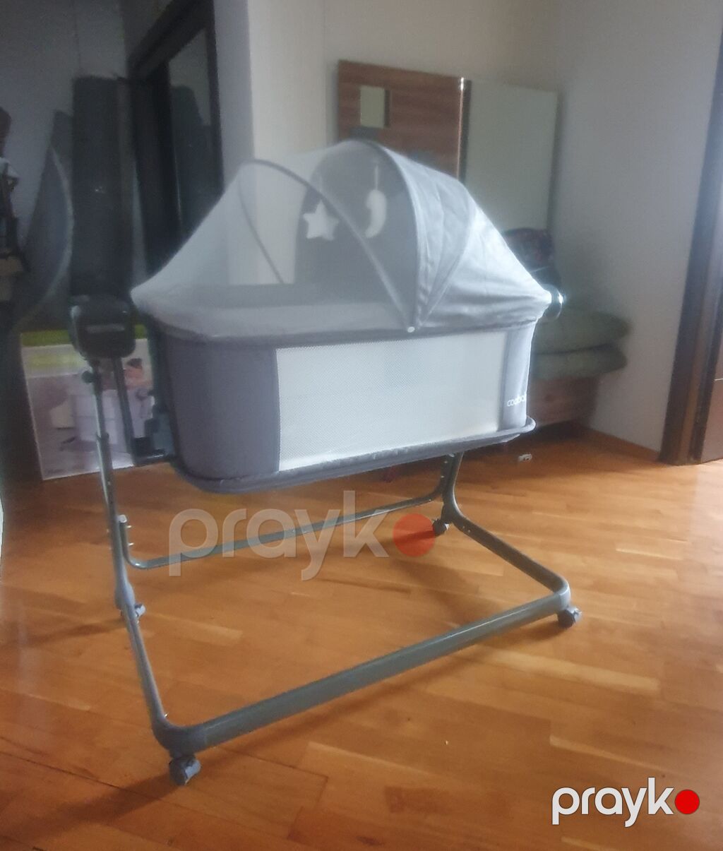 Coolbaby 5-in-1 Multi-Functional Bedside Bassinet – model CB812 (Nənli — Bəşikləri, Bakı (6)