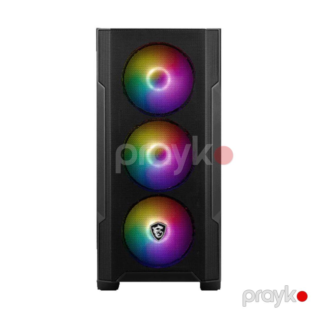 MSI Gaming Case MAG Forge 100M ATX, Front 2 x RGB 120mm Fan +Rear :1x 120mm Fan, Spcc Steel — Kompüterlər və noutbuklar, Bakı (3)