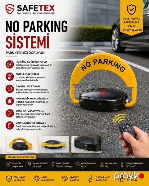 Safe TEX yol və parklanma təhlükəsizliyi məhsulları 1) No Parking — Bakı
