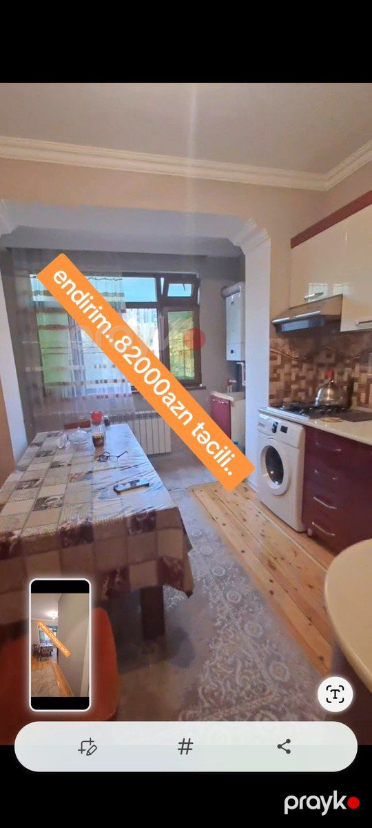 3-otaqlı mənzil, Şəki ş., 90 m² — Mənzil, Şəki (12)