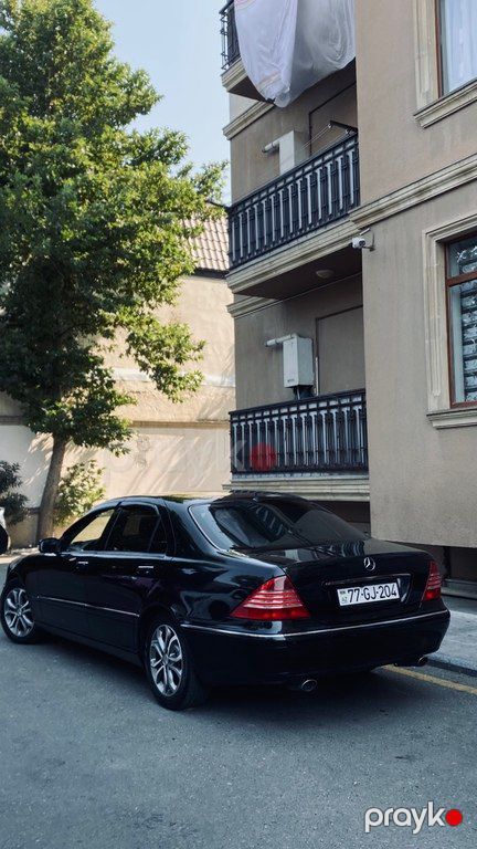 Mercedes S 320, 3.2 L, 2001 il, 373 000 km — Avtomobillər, Bakı (4)