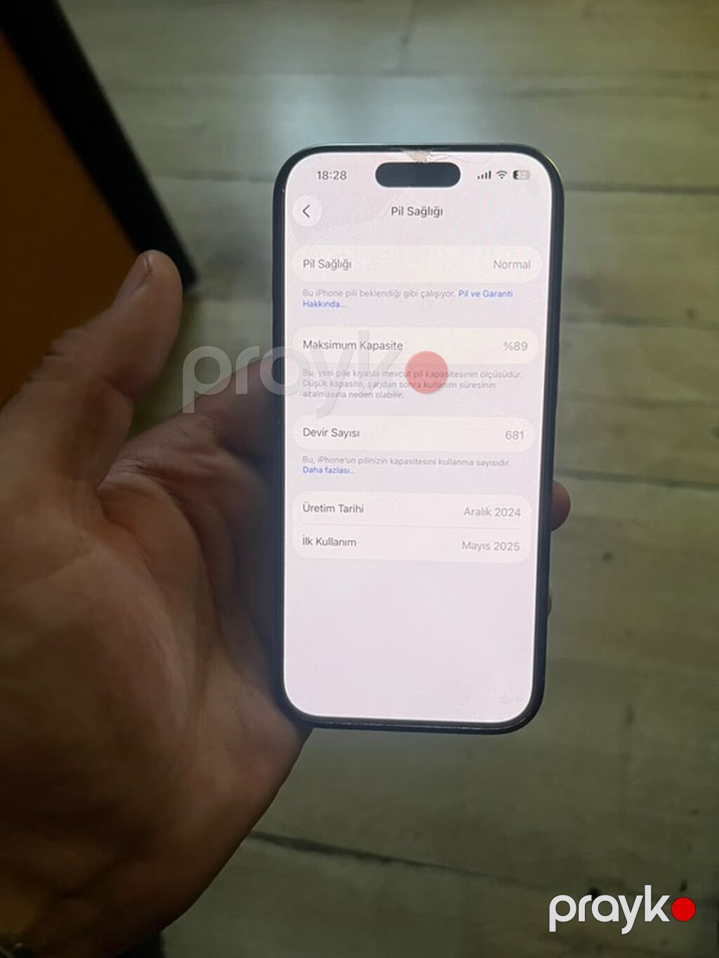 IPhone 16 Pro, 128 GB, Gümüşü, Face ID — Apple iPhone, Bakı (3)