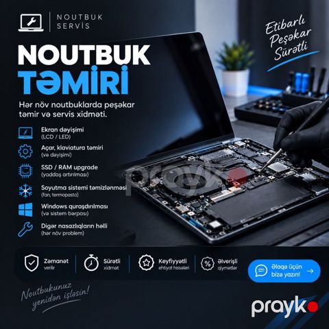 Notbuk Təmiri Xidməti — Bakı