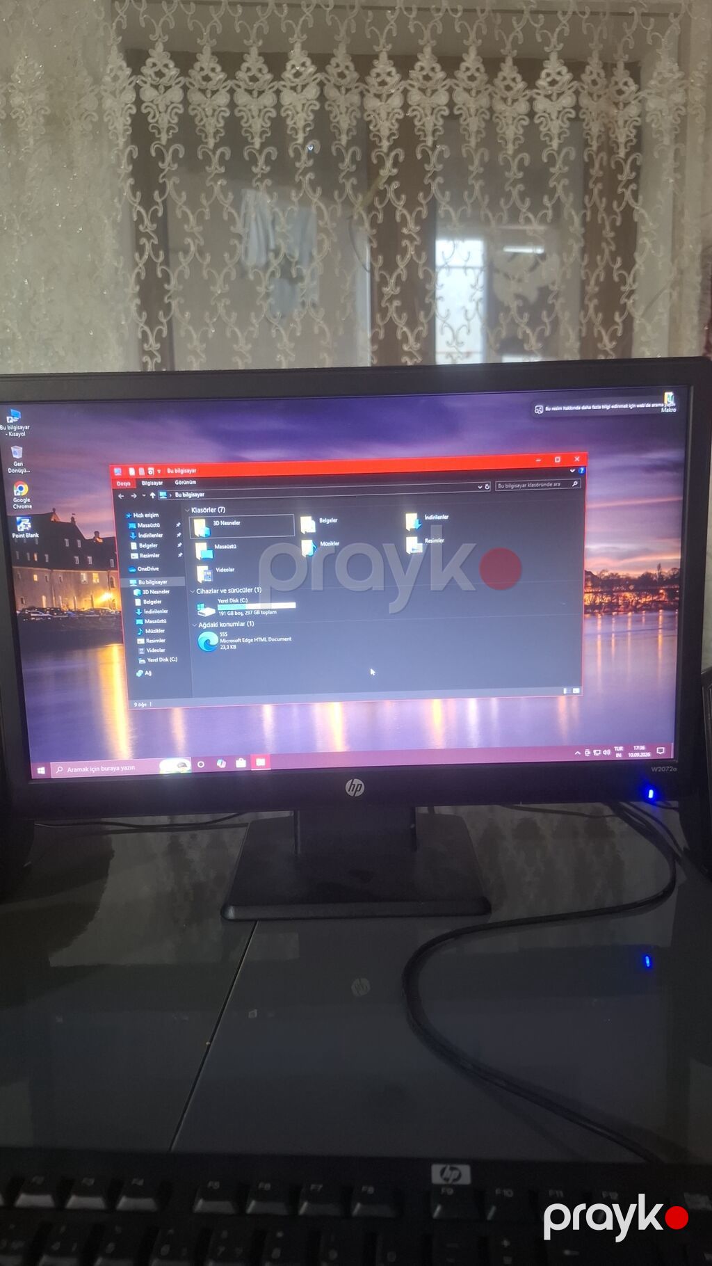 Masaüstü kompüter + HP monitor Texniki göstəricilər: - Prosessor — Masaüstü kompüterlər, Digah (3)
