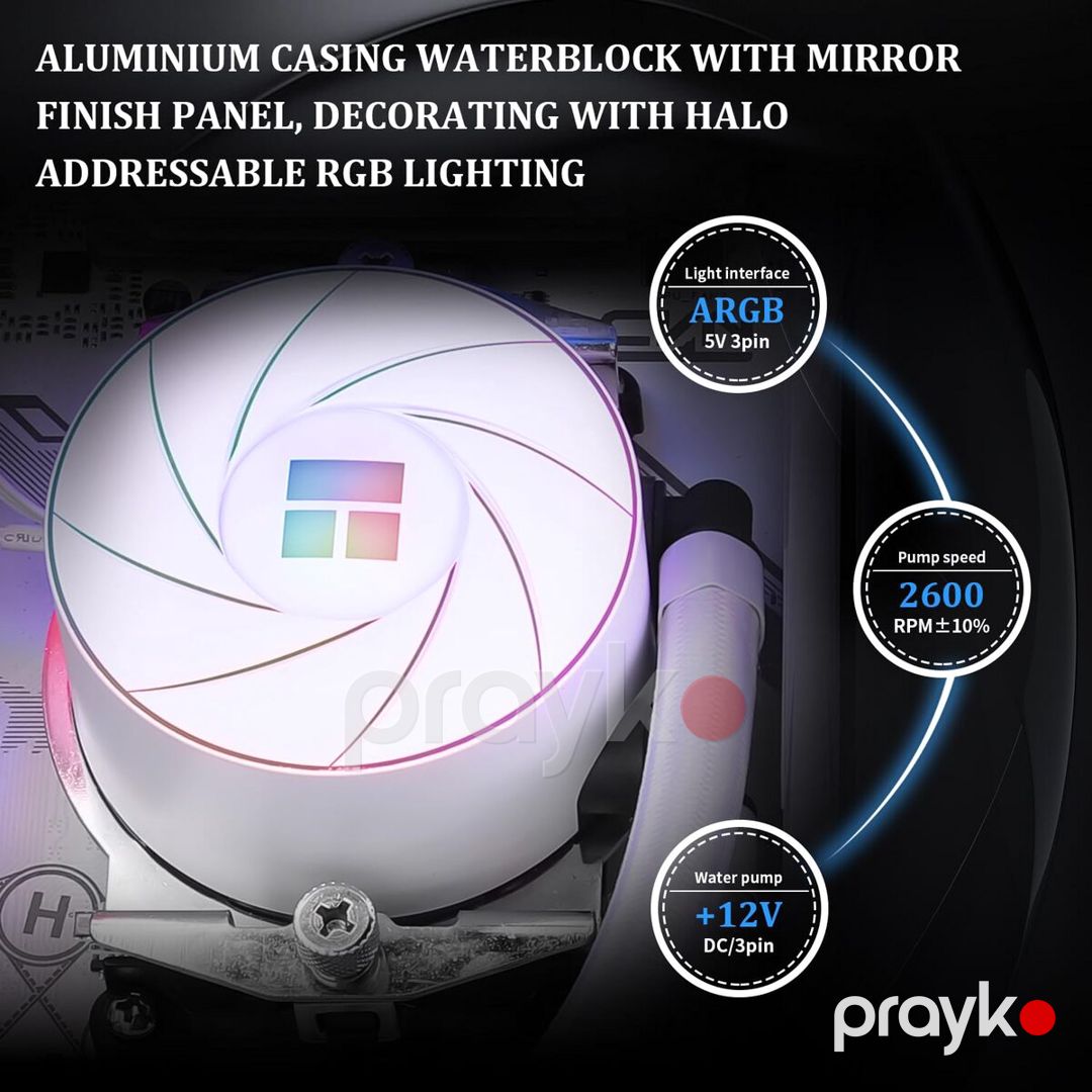 360MM argb White 6400RPM — Kompüterlər və noutbuklar, Bakı (8)