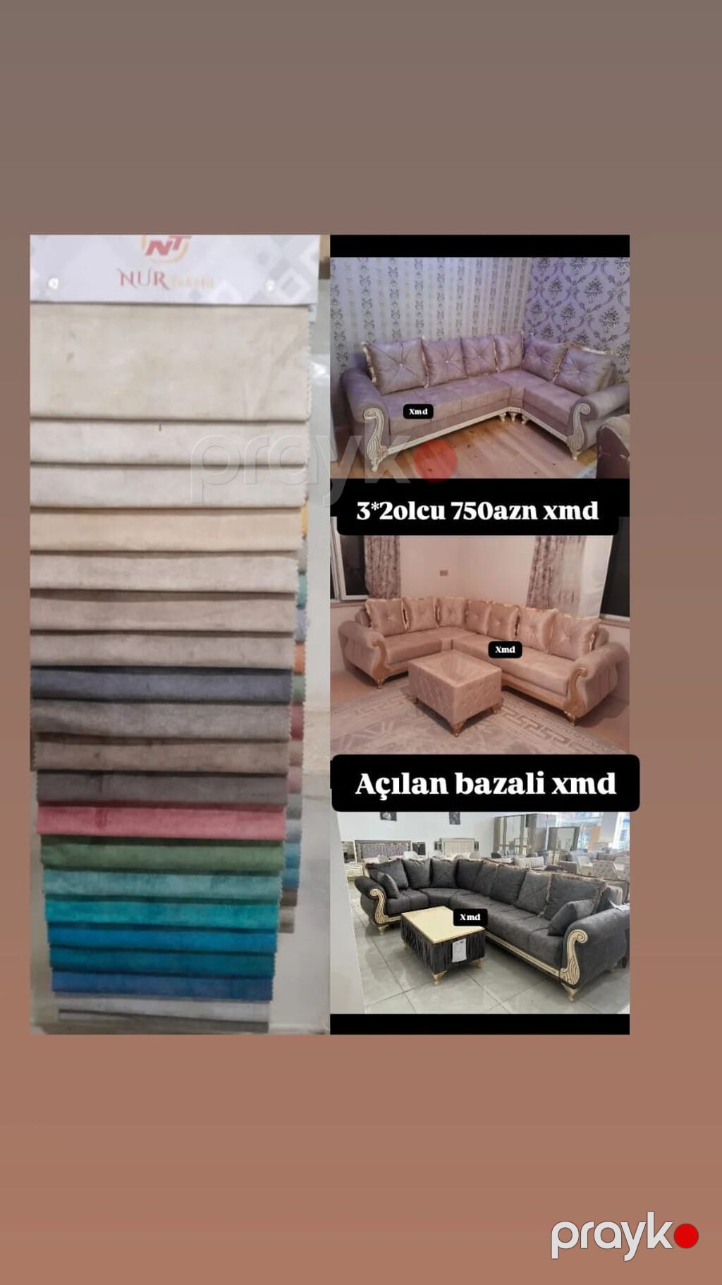 Sultan künc divan – açılan, bazalı model - Ölçü: 3×2 m - Qiymət: 750 — Divanlər, Bakı (2)