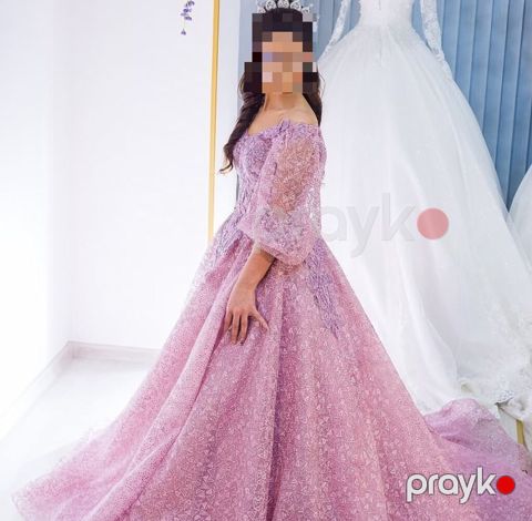 Məhsul: Bənövşəyi/leylağı rəngdə ziyafət/nişan/libas - Model — Bakı