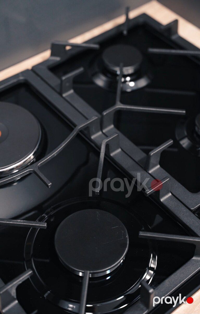 Qaz plitəsi Haustek Ankastre Bişirmə Paneli (60 sm, Inox) — Ev texnikası, Bakı (3)