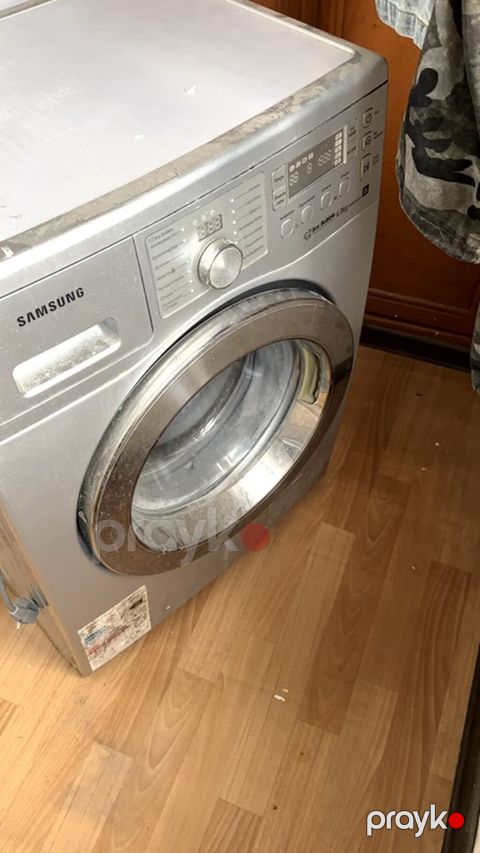 Samsung önyükləməli paltaryuyan maşın - Rəng: Gümüşü - Ön panel — Bakı
