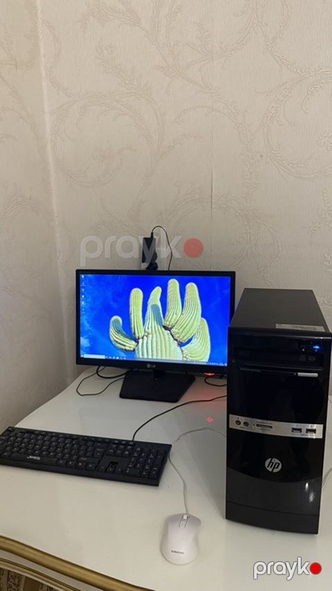 Masaüstü kompüter seti – HP sistem bloku + LG monitor + klaviatura və — Bakı