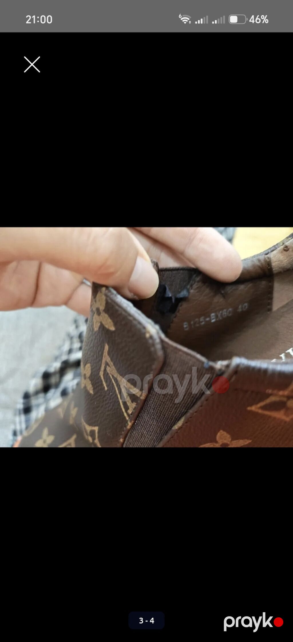 Louis Vuitton tərzində slip-on qadın ayaqqabısı - Üst material — Ayakkabılar, Sumqayıt (3)