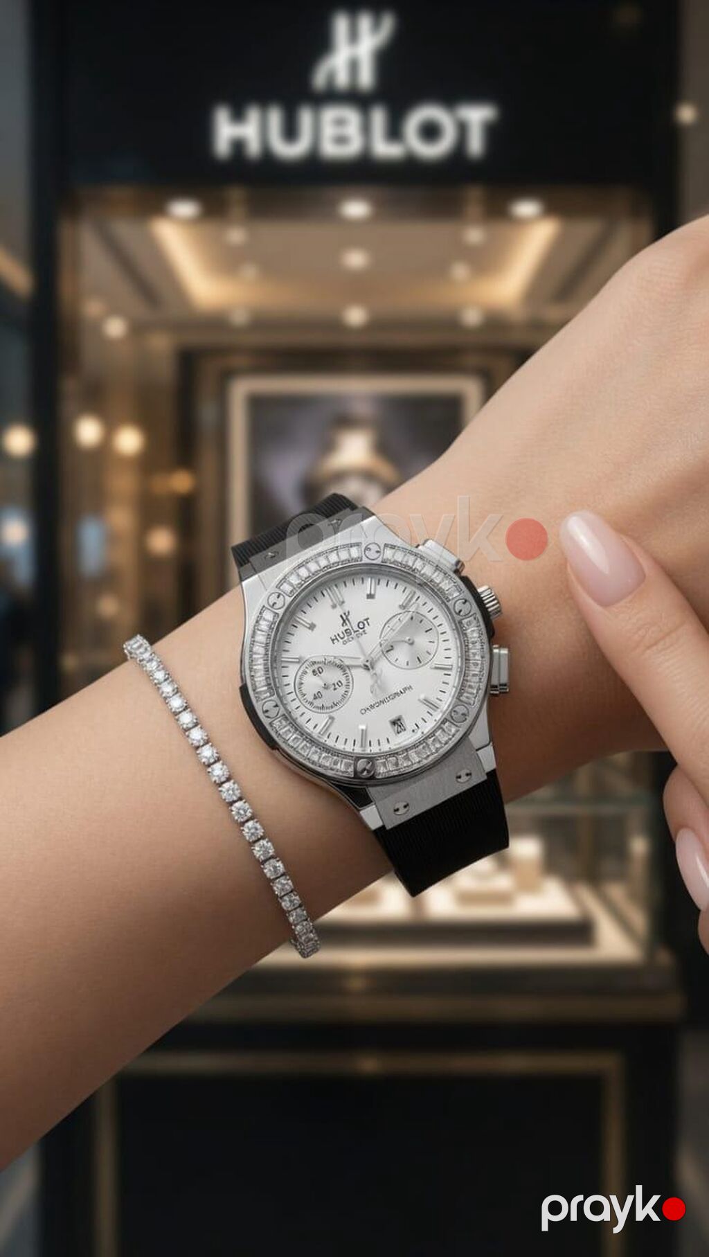 Hublot Chronograph – premium qol saatı - Korpus: polad və qızılı — Qol saatları, Mehdiabad (6)