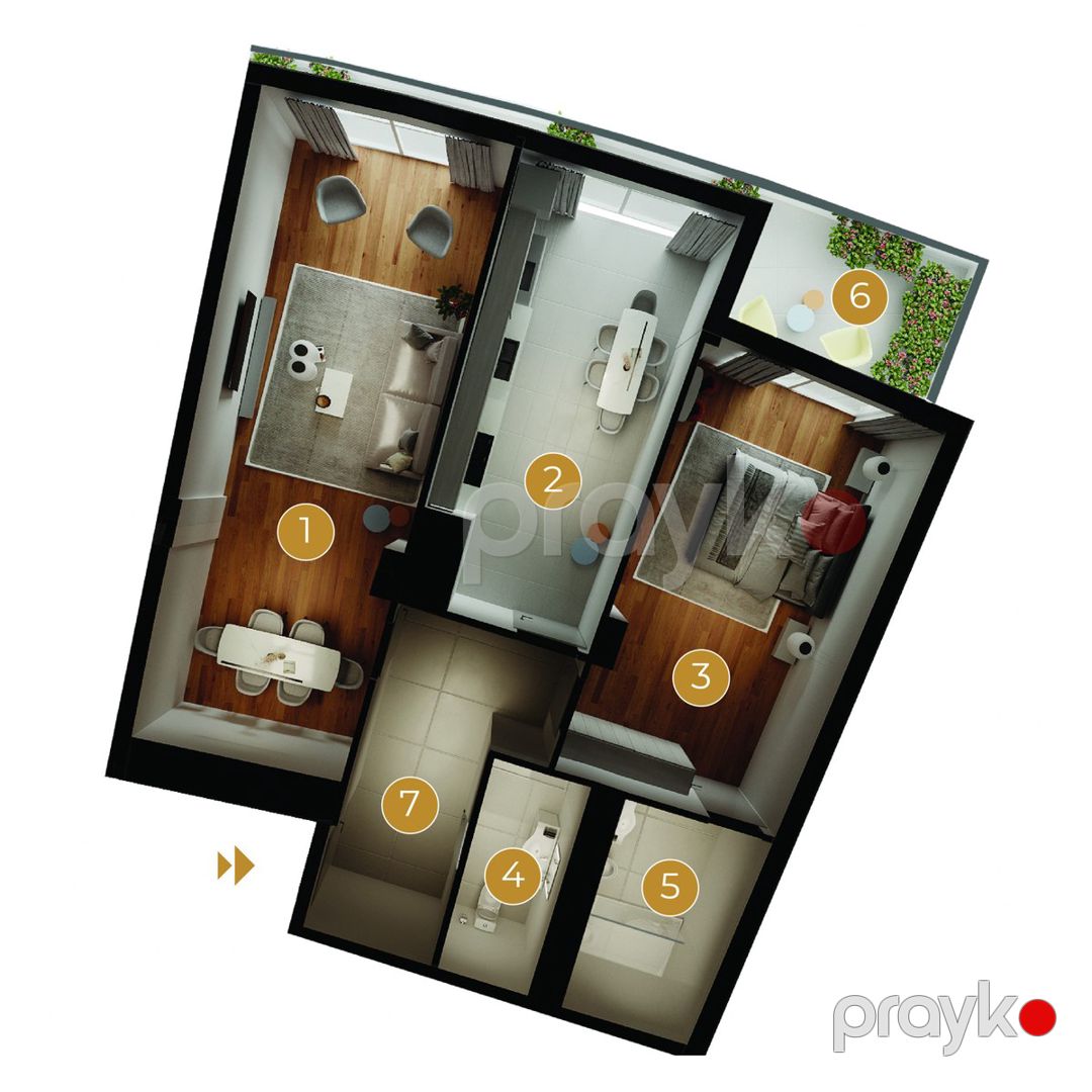 Satılır 2 otaqlı yeni tikili 123.6 m² — Mənzil, Bakı (11)