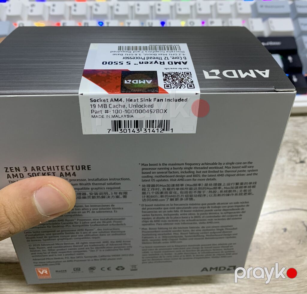 Prosessor AMD Ryzen 5 5500, 3-4 GHz, 6 nüvə, Yeni — Prosessor, Bakı (3)