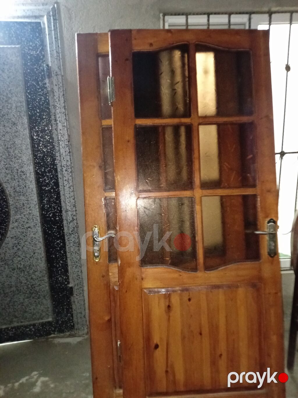 Taxta-şüşəli qapı 4eded qapi biri 35 manat isteyen olsa elage — Pəncərələr, qapılar, balkonlar, Bakı (4)