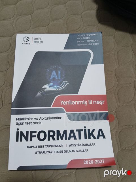 Məhsul: “İnformatika – Müəllimlər və Abituriyentlər üçün test bankı” — Xırdalan