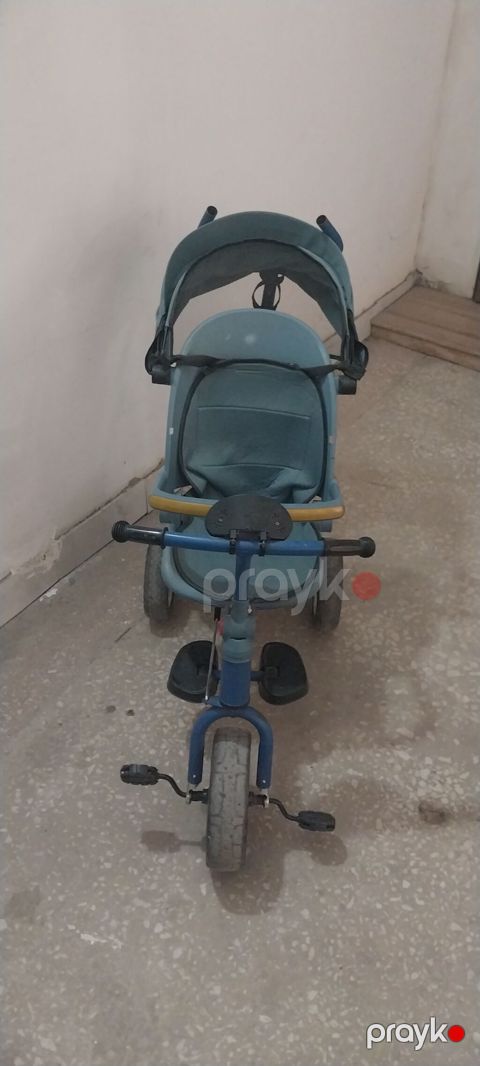 Uşaq üçtəkərli velosipedi – valideyn idarəetmə tutacağı ilə - Rəng — Xırdalan
