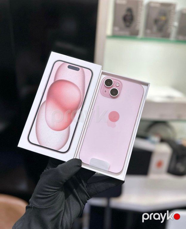 Apple iPhone 15 Pink 128GB/6GB — Smartfonlar, Bakı (2)