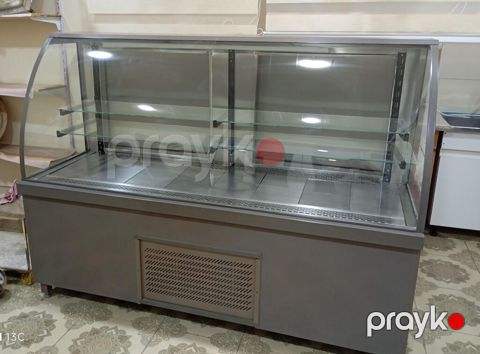Pastry/deli soyuducu vitrini - Tip: Şüşəli soyuducu vitrin (önü və — Gəncə