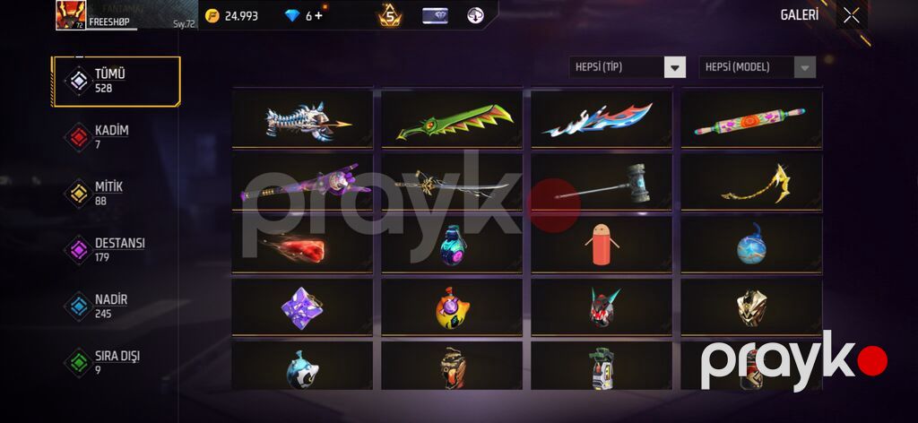 Məhsul: Free Fire (Garena) oyunu üçün dolu oyun hesabı – “Fantamaz” — Şəxsi əşyalar, Bakı (7)
