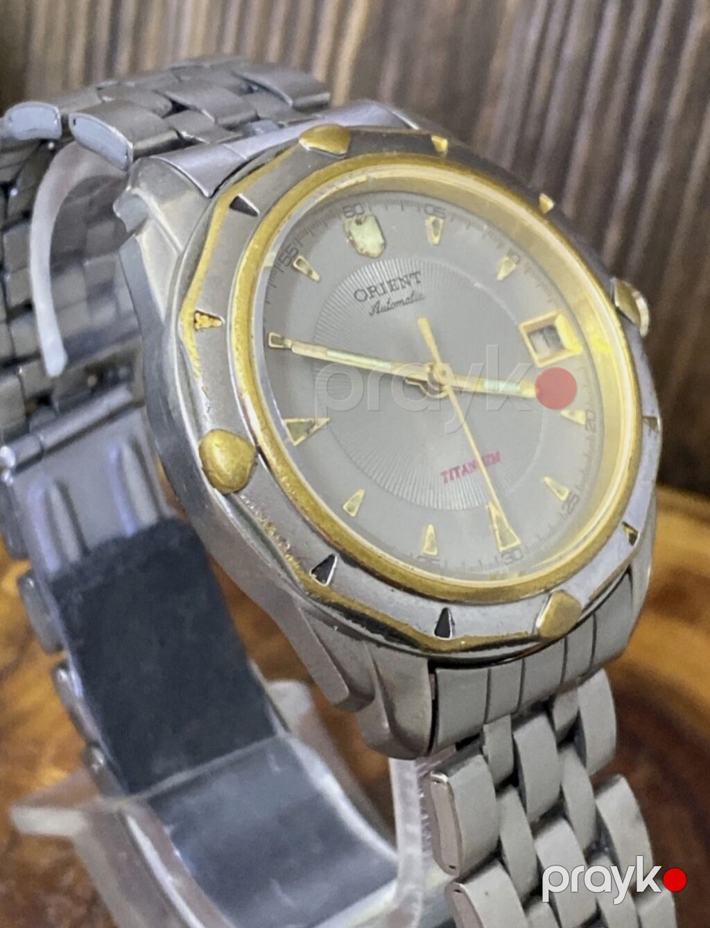 Orient Mechanical Titanium qol saatı - Korpus və qolbaq: titan — Qol saatları, Gəncə (5)