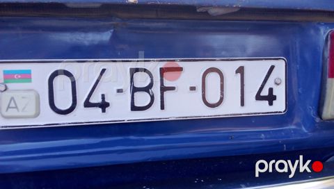 Avtomobil qeydiyyat nişanı - 04-BF-014 — Ağdaş