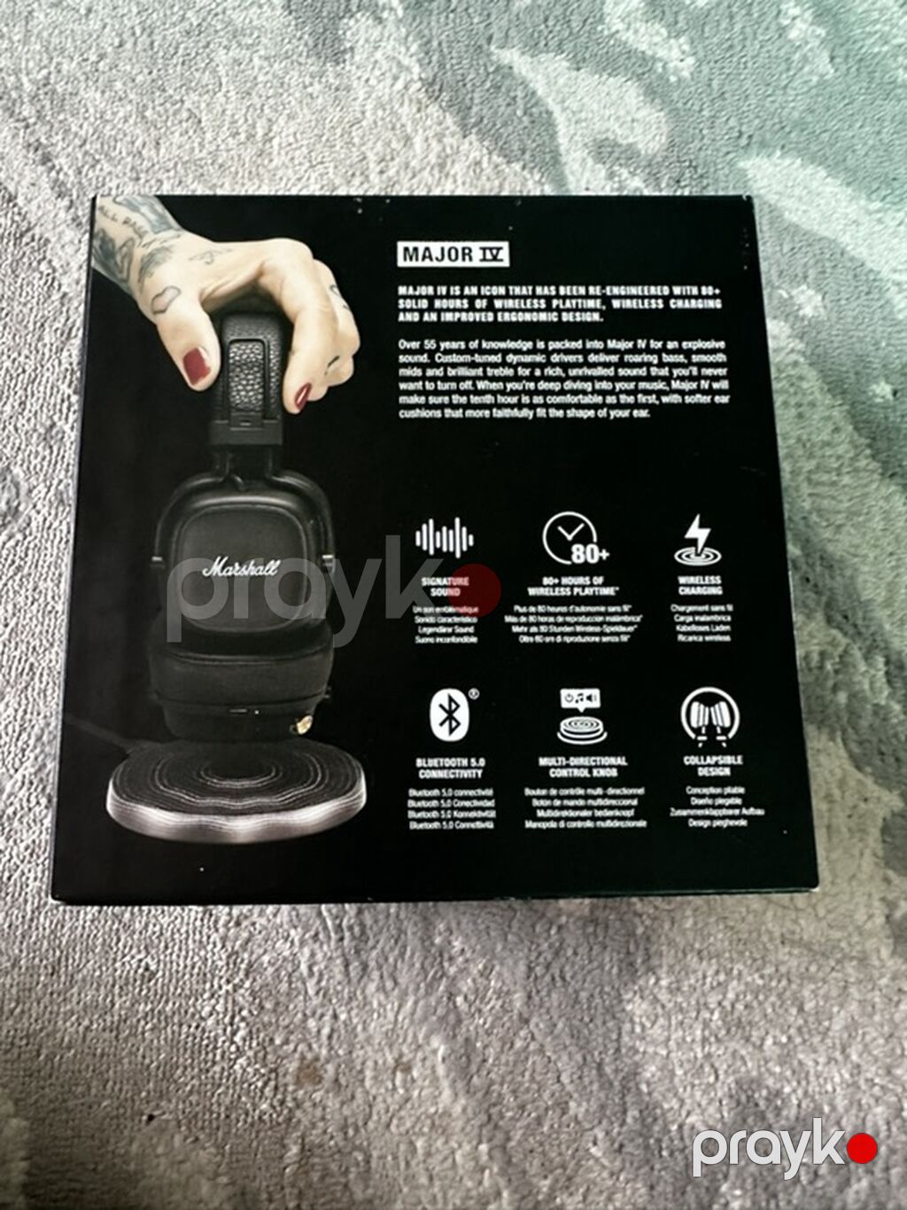 Marshall Major IV Bluetooth qulaqlıq Qulaqlıq yenidir istifadə — Qulaqcıqlar, Bakı (2)