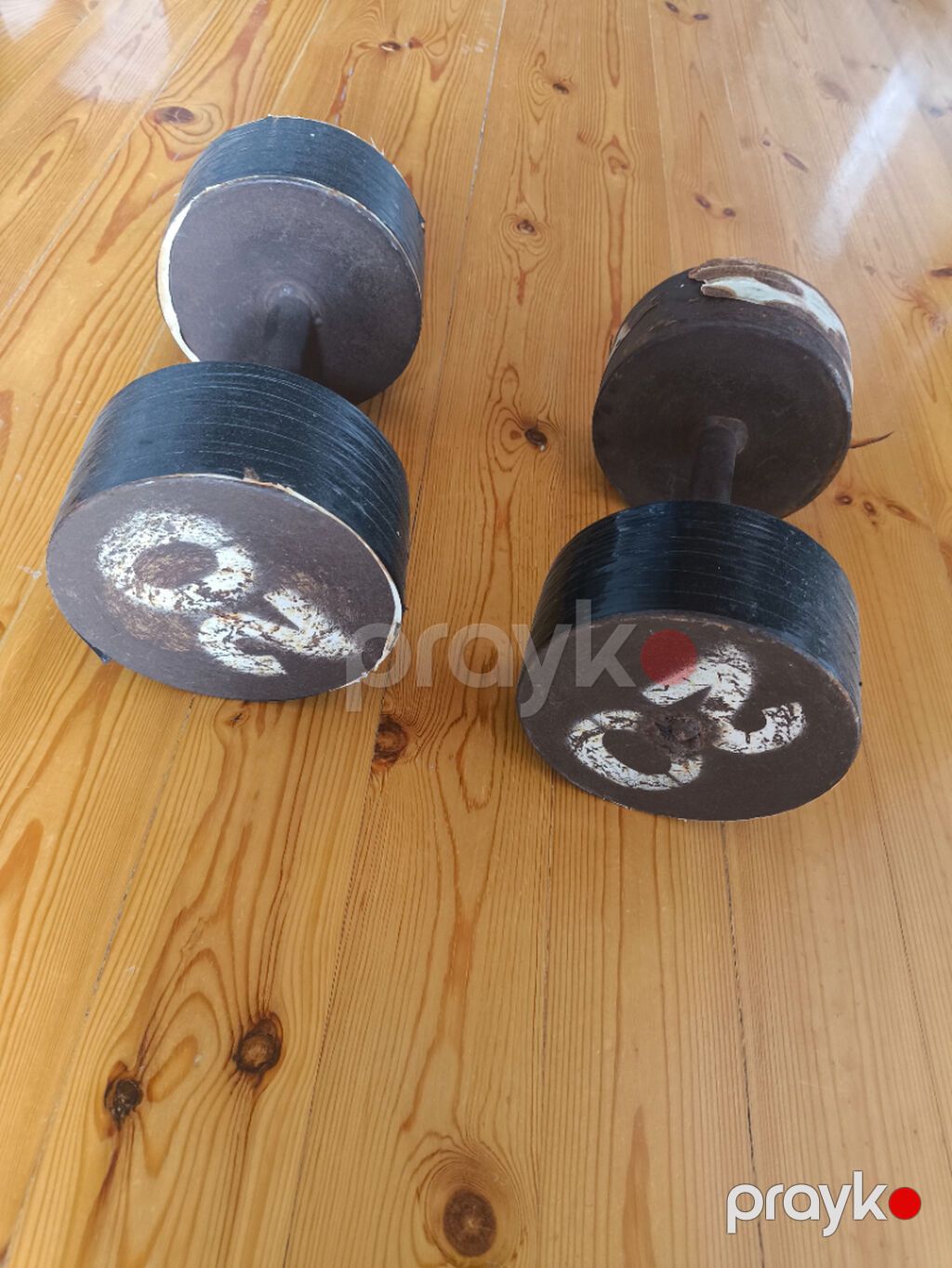 Heresi 20 kilo demir qantel satilir. Zavoddur elde duzelme deyil — Dumbbellər, barbelər, diskləri, Bakı (4)