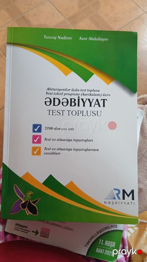 Test toplusu Ədəbiyyat — Lənkəran