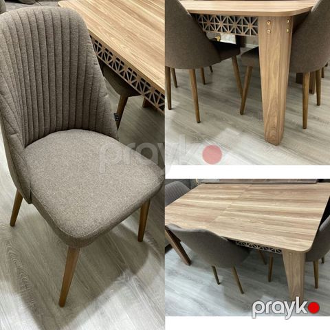 Qonaq otağı üçün, İşlənmiş, Açılan, Kvadrat masa, 4 stul — Bakı