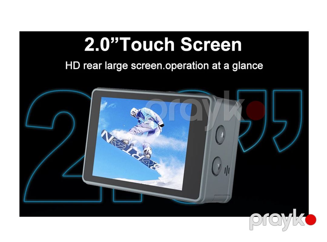 Action kamera 5K Ultra HD Wifi Touchscreen — Səs texnikası, Bakı (9)
