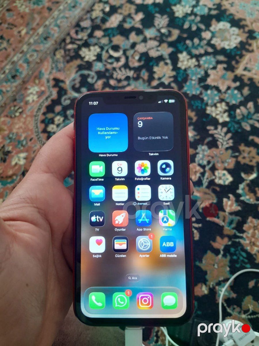Apple iPhone 11 Red 128GB/4GB — Smartfonlar, Bakı (2)