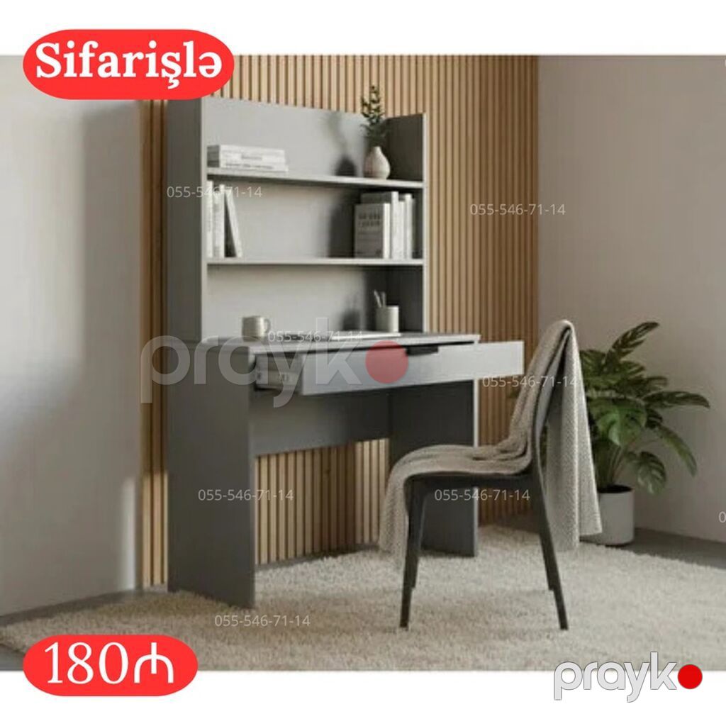 Oğlan və qız üçün, Yeni, Siyirməli, Yazı masası, Stulsuz — Masalar, stol və stullar, Bakı (6)