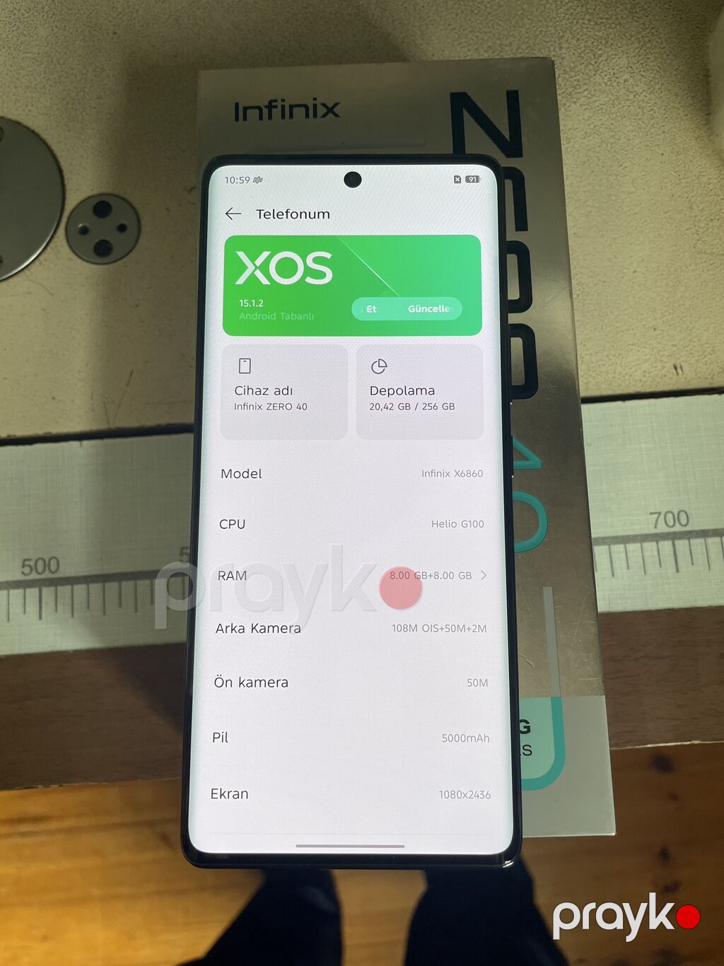 Infinix Zero 40, 256 GB, rəng - Göy, Sensor, Face ID — Infinix, Bakı (5)