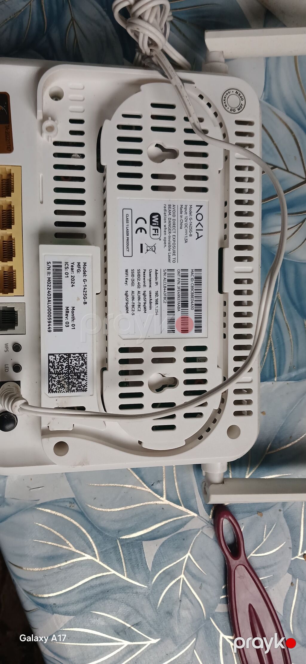 Nokia G-1425G-B Gpon Wi‑Fi router - Model: G‑1425G‑B (etiketdə — Şəbəkə və server avadanlığı, Bakı (4)