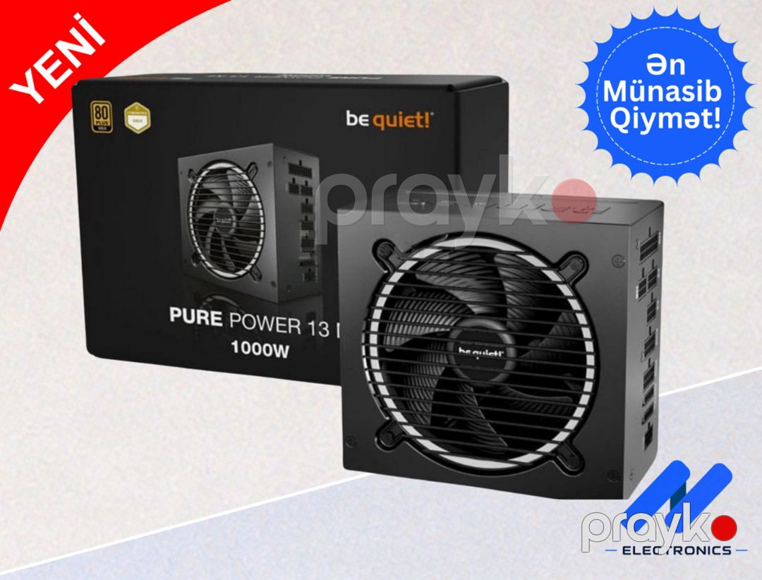 Qida bloku Be Quiet BP005EU Pure 1000w — Kompüterlər və noutbuklar, Bakı (2)