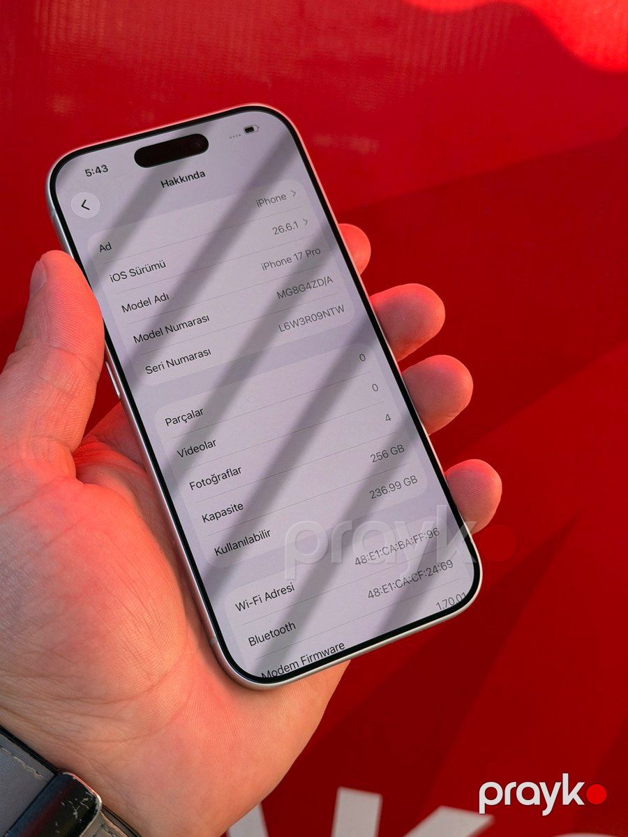 Apple iPhone 17 Pro Silver 256GB/12GB — Smartfonlar, Şəki (6)