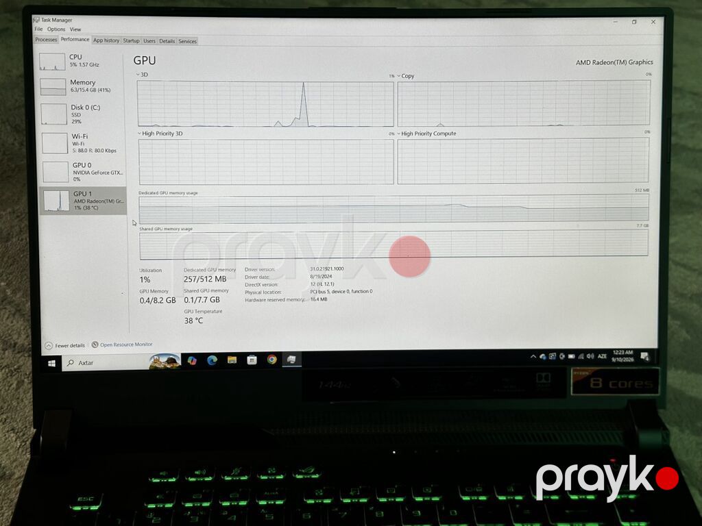 ASUS ROG Strix G15 (G512/G513 seriyası) gaming noutbuku Noutbuk — Asus, Bakı (8)