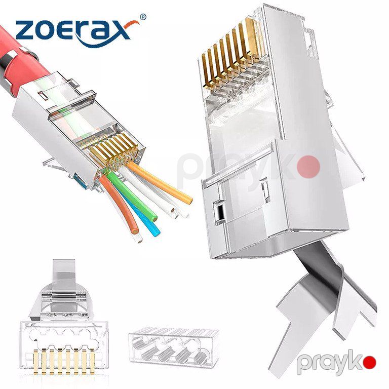 ZoeRax RJ45 Cat7 Jack Modular Plug — Şəbəkə və server avadanlığı, Bakı (4)