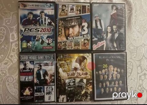 DVD diskləri toplusu Məzmun: - PC oyunları: PES 2010 (Pro Evolution — Bakı