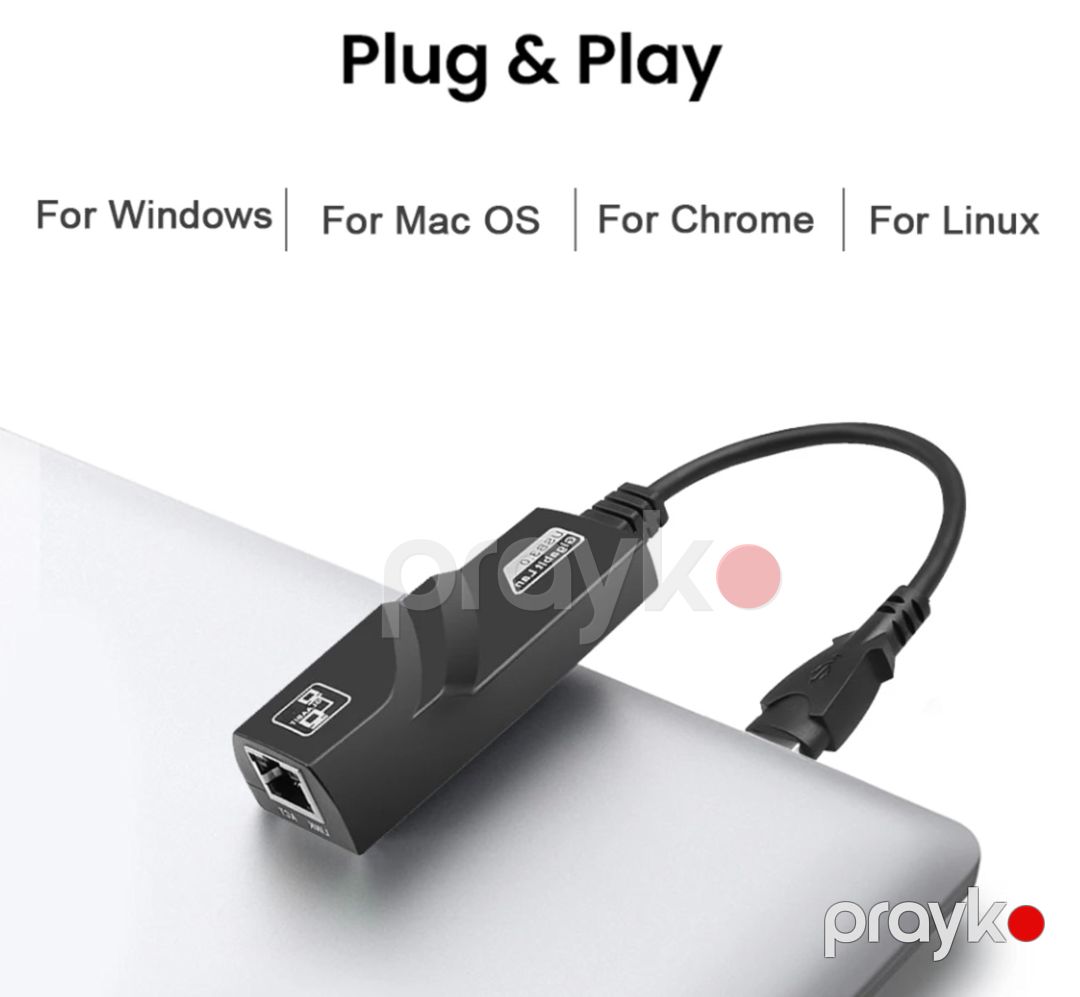 USB to lan konverter Rj45 Ethernet 1000Mb — Periferik cihazlar, Bakı (4)