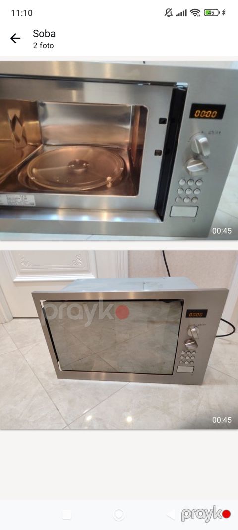 Mebel içi mikrodalğalı soba 220 manat.Hotpoint ariston firması.FRANSA — Digah