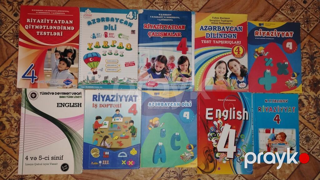 Məktəb və hazırlıq üçün müxtəlif dərslik və vəsaitlər toplusu Paketə — Kitablar, Sumqayıt (5)