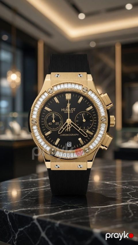 Hublot Chronograph – premium qol saatı - Korpus: polad və qızılı — Mehdiabad