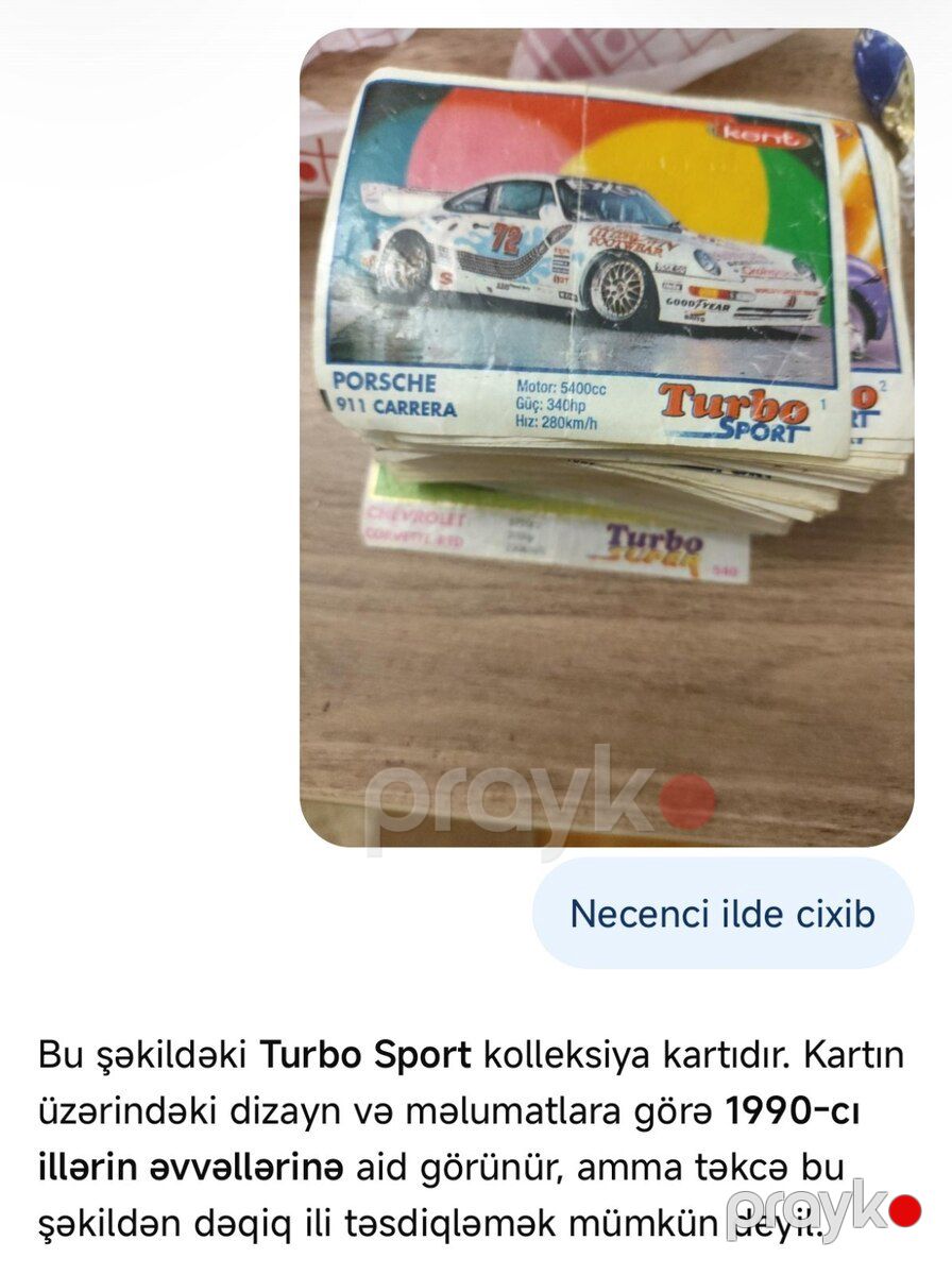 Turbo sport kartları 1980 -1990 ci illər — Kolleksiyalar, Bakı (2)